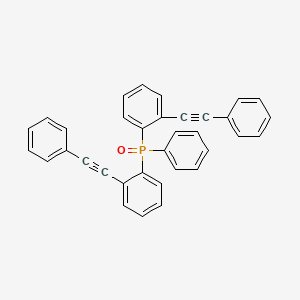 molecular formula C34H23OP B14608516 Oxo(phenyl)bis[2-(phenylethynyl)phenyl]-lambda~5~-phosphane CAS No. 60632-52-2