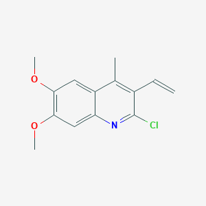 Quinoline, 2-chloro-3-ethenyl-6,7-dimethoxy-4-methyl-