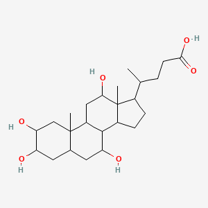 4-(2,3,7,12-tetrahydroxy-10,13-dimethyl-2,3,4,5,6,7,8,9,11,12,14,15,16,17-tetradecahydro-1H-cyclopenta[a]phenanthren-17-yl)pentanoic acid