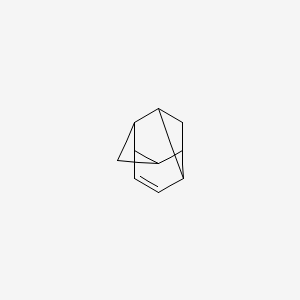 molecular formula C10H12 B14608536 Tetracyclo[4.4.0.0~2,9~.0~5,8~]dec-3-ene CAS No. 59275-46-6