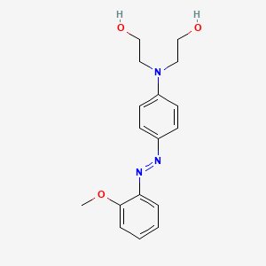 molecular formula C17H21N3O3 B14608572 2,2'-({4-[(E)-(2-Methoxyphenyl)diazenyl]phenyl}azanediyl)di(ethan-1-ol) CAS No. 58329-91-2