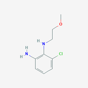 molecular formula C9H13ClN2O B1460860 6-chloro-1-N-(2-methoxyethyl)benzene-1,2-diamine CAS No. 1040083-79-1