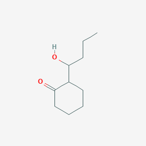 molecular formula C10H18O2 B14608606 Cyclohexanone, 2-(1-hydroxybutyl)- CAS No. 57548-42-2