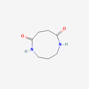 molecular formula C7H12N2O2 B14608636 1H-1,5-Diazonine-6,9-dione, hexahydro- CAS No. 57531-02-9