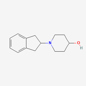 molecular formula C14H19NO B1460865 1-(2,3-dihydro-1H-inden-2-yl)piperidin-4-ol CAS No. 50823-04-6