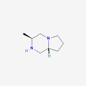 molecular formula C8H16N2 B1460866 (3s,8Ar)-3-methyloctahydropyrrolo[1,2-a]pyrazine CAS No. 1072102-45-4