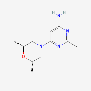 6-((2S,6R)-2,6-dimethylmorpholino)-2-methylpyrimidin-4-amine
