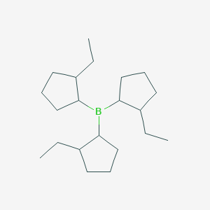 molecular formula C21H39B B14608702 Tris(2-ethylcyclopentyl)borane CAS No. 60134-96-5