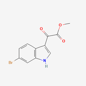 molecular formula C11H8BrNO3 B1460871 2-(6-溴-1H-吲哚-3-基)-2-氧代乙酸甲酯 CAS No. 220407-33-0