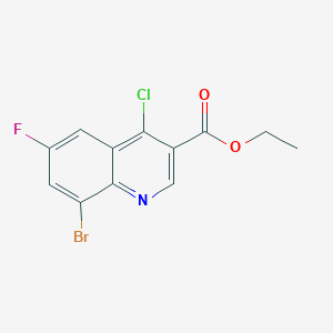 Ethyl 8-bromo-4-chloro-6-fluoroquinoline-3-carboxylate