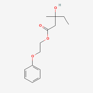 2-Phenoxyethyl 3-hydroxy-3-methylpentanoate