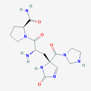 3-[(5S)-5-(Imidazolidine-1-carbonyl)-2-oxo-2,5-dihydro-1H-imidazol-5-yl]-L-alanyl-L-prolinamide