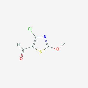 molecular formula C5H4ClNO2S B1460878 4-Chloro-2-methoxy-1,3-thiazole-5-carbaldehyde CAS No. 866329-04-6