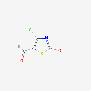 molecular formula C5H4ClNO2S B1460878 4-Chloro-2-méthoxy-1,3-thiazole-5-carbaldéhyde CAS No. 866329-04-6