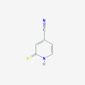 molecular formula C6H4N2S B146088 2-巯基吡啶-4-腈 CAS No. 127324-61-2