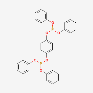 molecular formula C30H24O6P2 B14608808 Benzene-1,4-diyl tetraphenyl bis(phosphite) CAS No. 59732-24-0