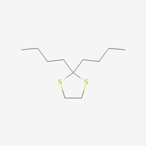 molecular formula C11H22S2 B14608828 2,2-Dibutyl-1,3-dithiolane CAS No. 59729-25-8