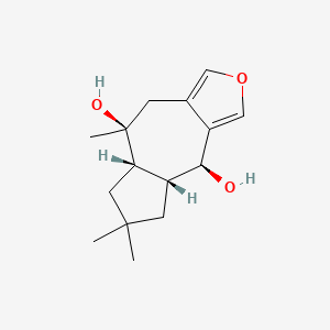 molecular formula C15H22O3 B14608840 Furandiol CAS No. 59684-34-3