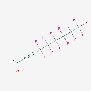 molecular formula C10H3F13O B14608861 5,5,6,6,7,7,8,8,9,9,10,10,10-Tridecafluorodec-3-yn-2-one CAS No. 58292-89-0