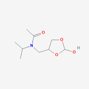 N-[(2-Hydroxy-1,3-dioxolan-4-yl)methyl]-N-(propan-2-yl)acetamide