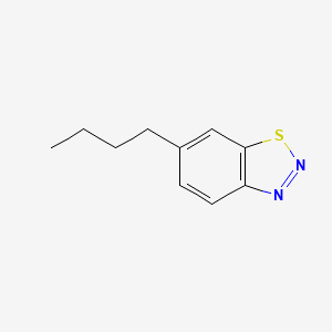 molecular formula C10H12N2S B14608880 6-Butyl-1,2,3-benzothiadiazole CAS No. 60474-26-2