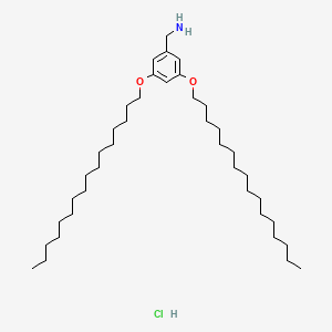 1-[3,5-Bis(hexadecyloxy)phenyl]methanamine--hydrogen chloride (1/1)