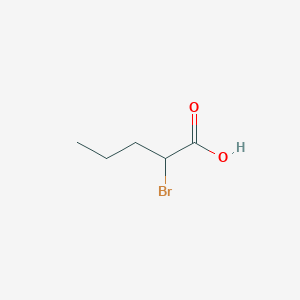 molecular formula C5H9BrO2 B146089 2-溴戊酸 CAS No. 584-93-0