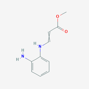 molecular formula C10H12N2O2 B14608910 Methyl 3-(2-aminoanilino)prop-2-enoate CAS No. 59086-53-2