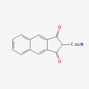 molecular formula C14H7NO2 B14608915 1,3-Dioxo-2,3-dihydro-1H-cyclopenta[b]naphthalene-2-carbonitrile CAS No. 58138-37-7