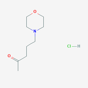 molecular formula C9H18ClNO2 B14608924 5-Morpholin-4-ylpentan-2-one;hydrochloride CAS No. 61025-49-8