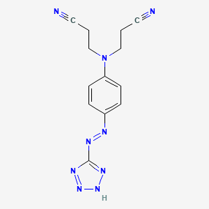 3,3'-({4-[2-(5H-Tetrazol-5-ylidene)hydrazinyl]phenyl}azanediyl)dipropanenitrile