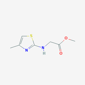 molecular formula C7H10N2O2S B1460901 Methyl 2-[(4-methyl-1,3-thiazol-2-yl)amino]acetate CAS No. 1036617-80-7