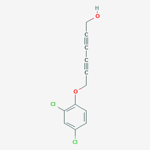 molecular formula C12H8Cl2O2 B14609010 6-(2,4-Dichlorophenoxy)hexa-2,4-diyn-1-OL CAS No. 60989-48-2