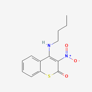 1-Thiocoumarin, 4-butylamino-3-nitro-