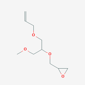 molecular formula C10H18O4 B14609039 2-[({1-Methoxy-3-[(prop-2-en-1-yl)oxy]propan-2-yl}oxy)methyl]oxirane CAS No. 61095-06-5