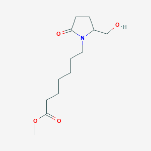 Methyl 7-[2-(hydroxymethyl)-5-oxopyrrolidin-1-YL]heptanoate