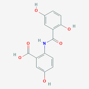 2-(2,5-Dihydroxybenzamido)-5-hydroxybenzoic acid