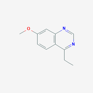 molecular formula C11H12N2O B14609055 4-Ethyl-7-methoxyquinazoline CAS No. 58487-52-8