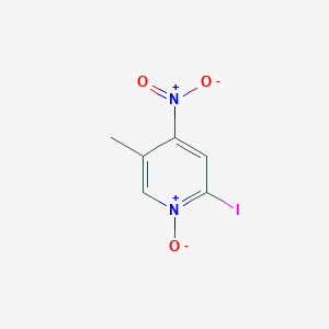 molecular formula C6H5IN2O3 B14609068 Pyridine, 2-iodo-5-methyl-4-nitro-, 1-oxide CAS No. 60324-01-8