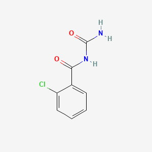 molecular formula C8H7ClN2O2 B14609078 Urea, (o-chlorobenzoyl)- CAS No. 60014-17-7