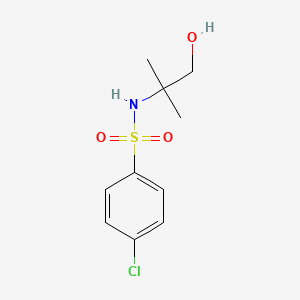 molecular formula C10H14ClNO3S B1460908 4-Chloro-N-(2-hydroxy-1,1-dimethylethyl)benzenesulfonamide CAS No. 59724-57-1