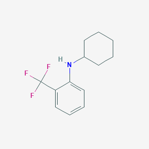 molecular formula C13H16F3N B1460916 N-cyclohexyl-2-(trifluoromethyl)aniline CAS No. 1039836-64-0