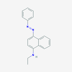 molecular formula C18H17N3 B14609166 N-Ethyl-4-[(E)-phenyldiazenyl]naphthalen-1-amine CAS No. 60375-32-8