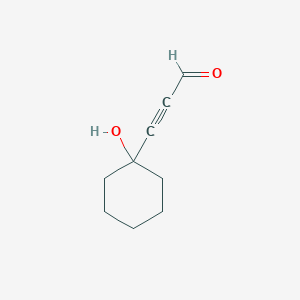 molecular formula C9H12O2 B14609174 2-Propynal, 3-(1-hydroxycyclohexyl)- CAS No. 58678-95-8