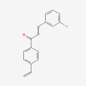 1-(4-Ethenylphenyl)-3-(3-iodophenyl)prop-2-en-1-one