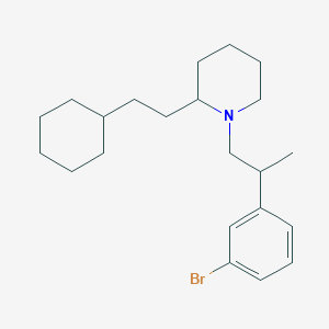 1-[2-(3-Bromophenyl)propyl]-2-(2-cyclohexylethyl)piperidine