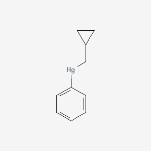 molecular formula C10H12Hg B14609207 (Cyclopropylmethyl)(phenyl)mercury CAS No. 60340-97-8