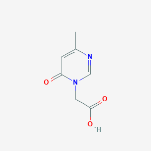 molecular formula C7H8N2O3 B1460921 (4-methyl-6-oxopyrimidin-1(6{H})-yl)acetic acid CAS No. 1105193-55-2