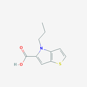 molecular formula C10H11NO2S B1460926 4-Propylthiopheno[3,2-b]pyrrole-5-carboxylic acid CAS No. 1171792-52-1