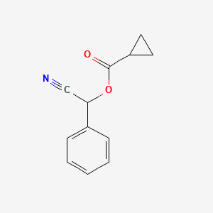 molecular formula C12H11NO2 B14609264 Cyano(phenyl)methyl cyclopropanecarboxylate CAS No. 61066-84-0